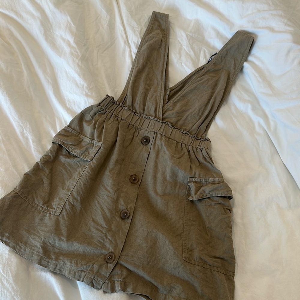 Zara Green Overall Dress